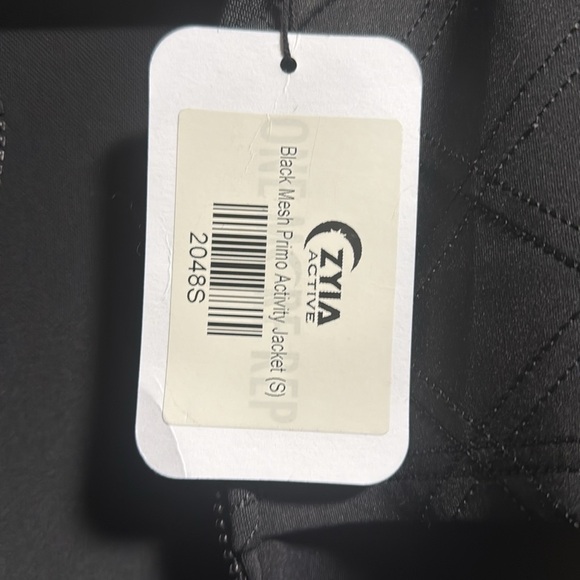 Zyia black mesh primo activity jacket NWT - Picture 4 of 5